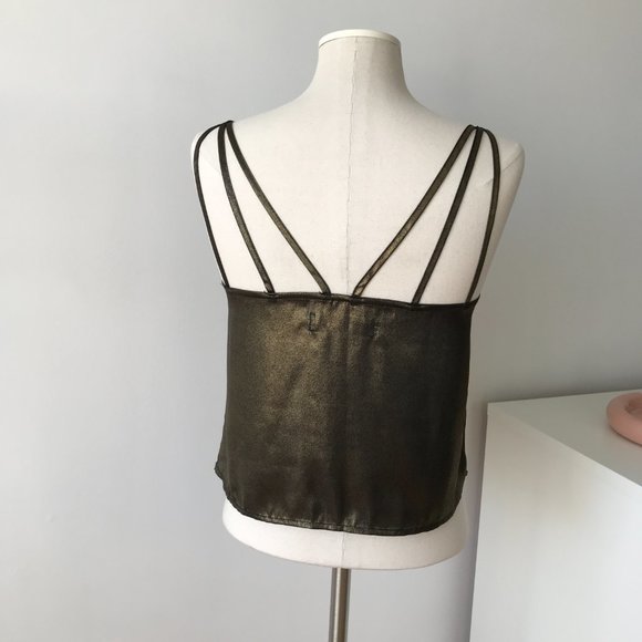 Abercrombie & Fitch Dark Gold Tank Blouse - Picture 3 of 6